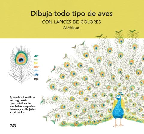 Imagen de cubierta: DIBUJA TODO TIPO DE AVES CON LÁPICES DE COLORES