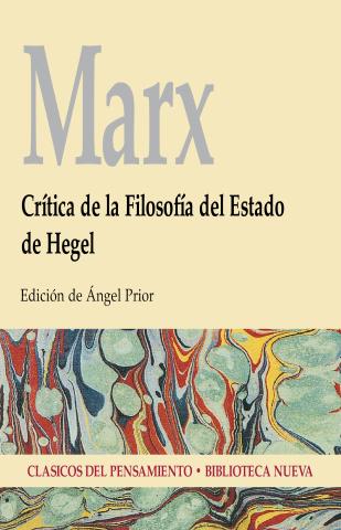 Imagen de cubierta: CRÍTICA DE LA FILOSOFÍA DEL ESTADO DE HEGEL