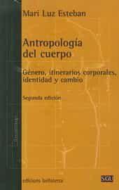 Imagen de cubierta: ANTROPOLOGÍA DEL CUERPO