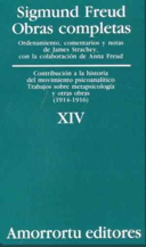 Imagen de cubierta: O.C FREUD 14 CONTRIBUCION A LA HISTORIA DEL MOV. PSICOANALI