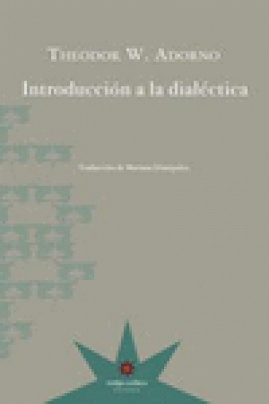 Imagen de cubierta: INTRODUCCIÓN A LA DIALÉCTICA