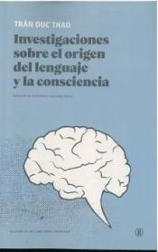 Imagen de cubierta: INVESTIGACIONES SOBRE EL ORIGEN DEL LENGUAJE Y LA CONSCIENCIA