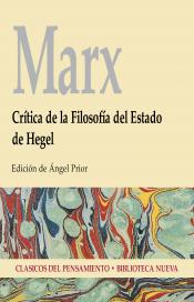 Imagen de cubierta: CRÍTICA DE LA FILOSOFÍA DEL ESTADO DE HEGEL