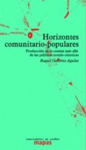 Imagen de cubierta: HORIZONTES COMUNITARIO-POPULARES