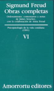 Imagen de cubierta: O.C FREUD 6 PSICOPATOLOGIA DE LA VIDA COTIDIANA CO