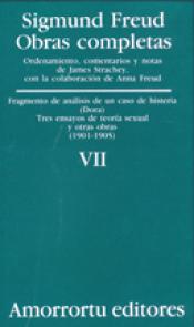 Imagen de cubierta: O.C FREUD 7 FRAGMENTO DE ANALISIS DE UN CASO DE HISTERIA