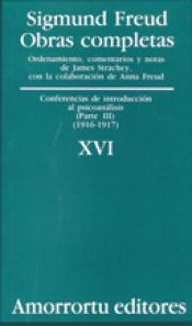 Imagen de cubierta: O.C FREUD 16 CONF.INTRODUCCION AL PSICOANALISIS III