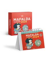 Imagen de cubierta: MAFALDA 2024, CALENDARIO ESCRITORIO ROJO CON CAJA